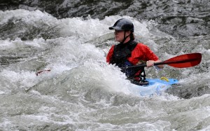 whitewater kayaker